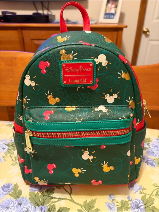 Disney Handbags - Disney Parks Loungefly Holiday Lights mini backpack